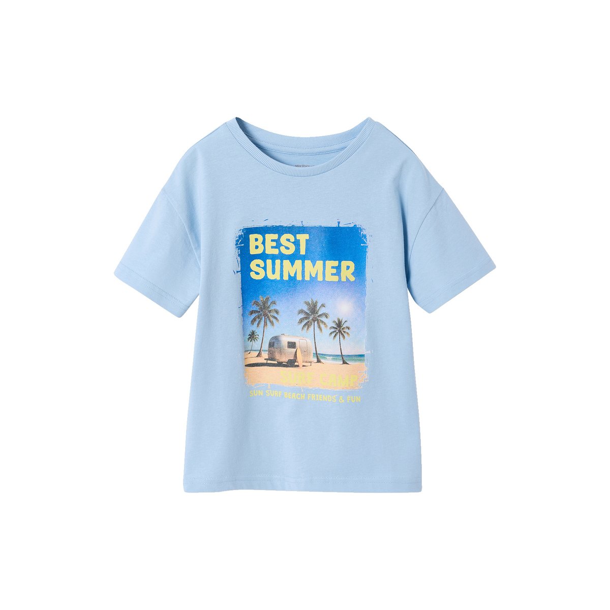 T-shirt manches courtes bleu ciel, VERTBAUDET