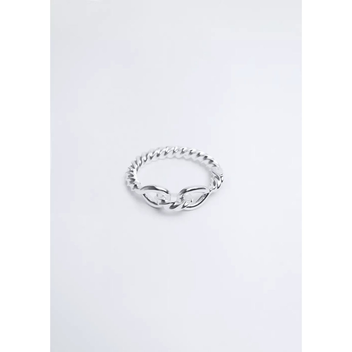 Bracelet rigide à nœud argent, MANGO