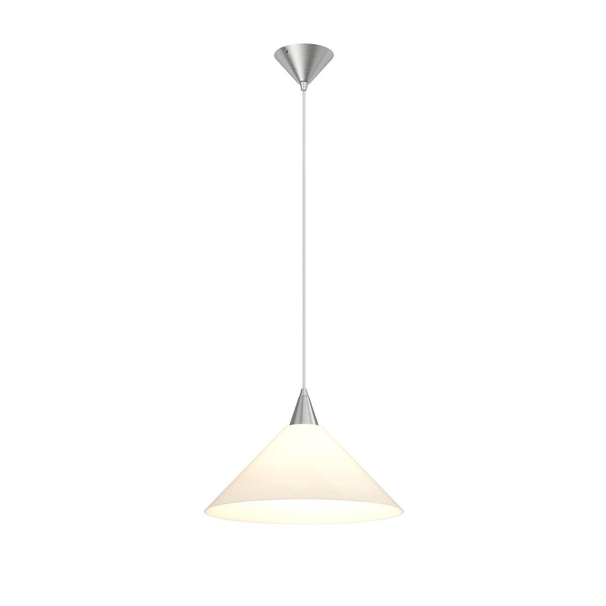 Suspension en verre moderne, Petra blanc, LINDBY