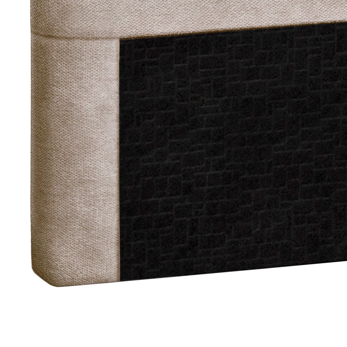 Tête de lit déco aspect quadrillé beige, TERRE DE NUIT