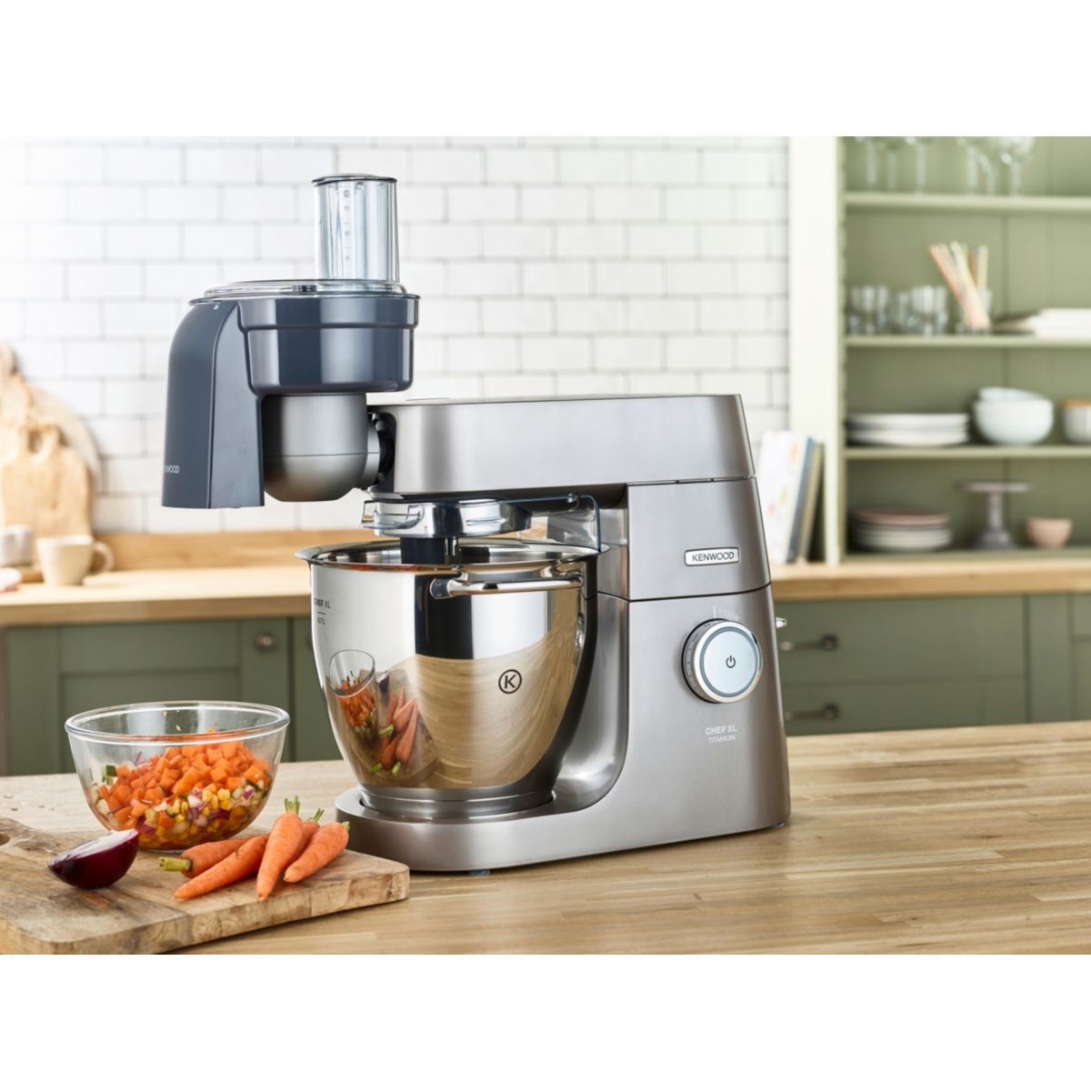 Découpe KAX400PL Accessoire à brunoise gris, KENWOOD