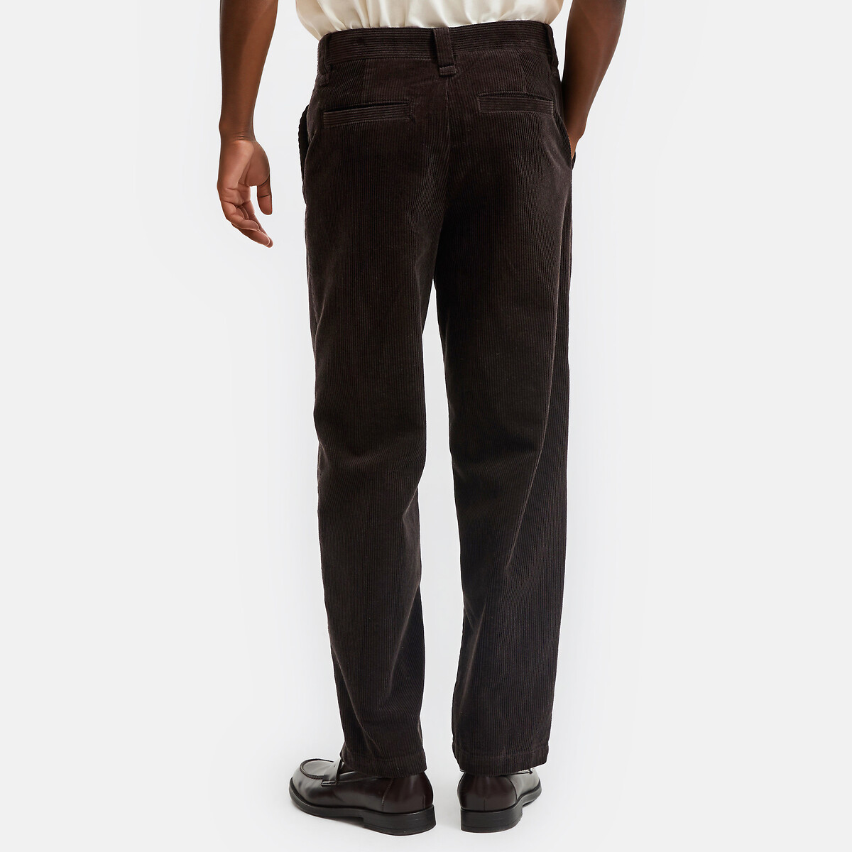 Corduroy Wide Leg Chinos brown, LA REDOUTE COLLECTIONS