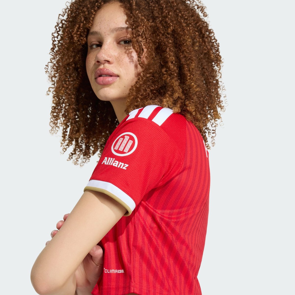 Maillot Cropped Domicile Fc Bayern Munich 26/27 Maillot Cropped Domicile Fc Bayern Munich 26/27 better scarlet / white, adidas Performance