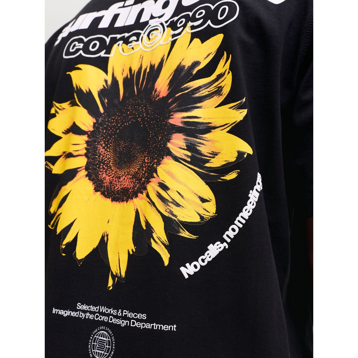 T-Shirt noire - black, JACK & JONES