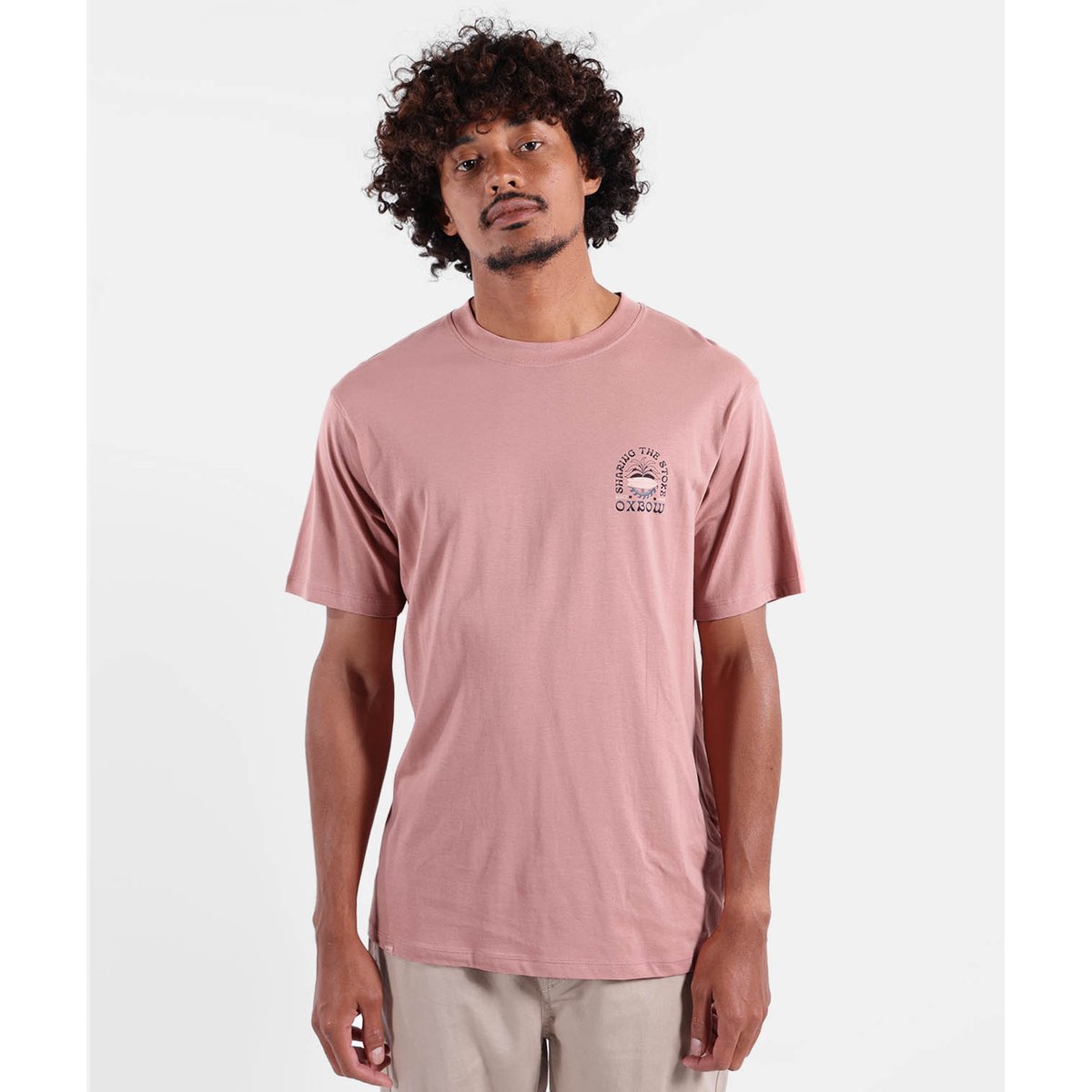 Tee-shirt manches courtes STOKED dusty rose, OXBOW