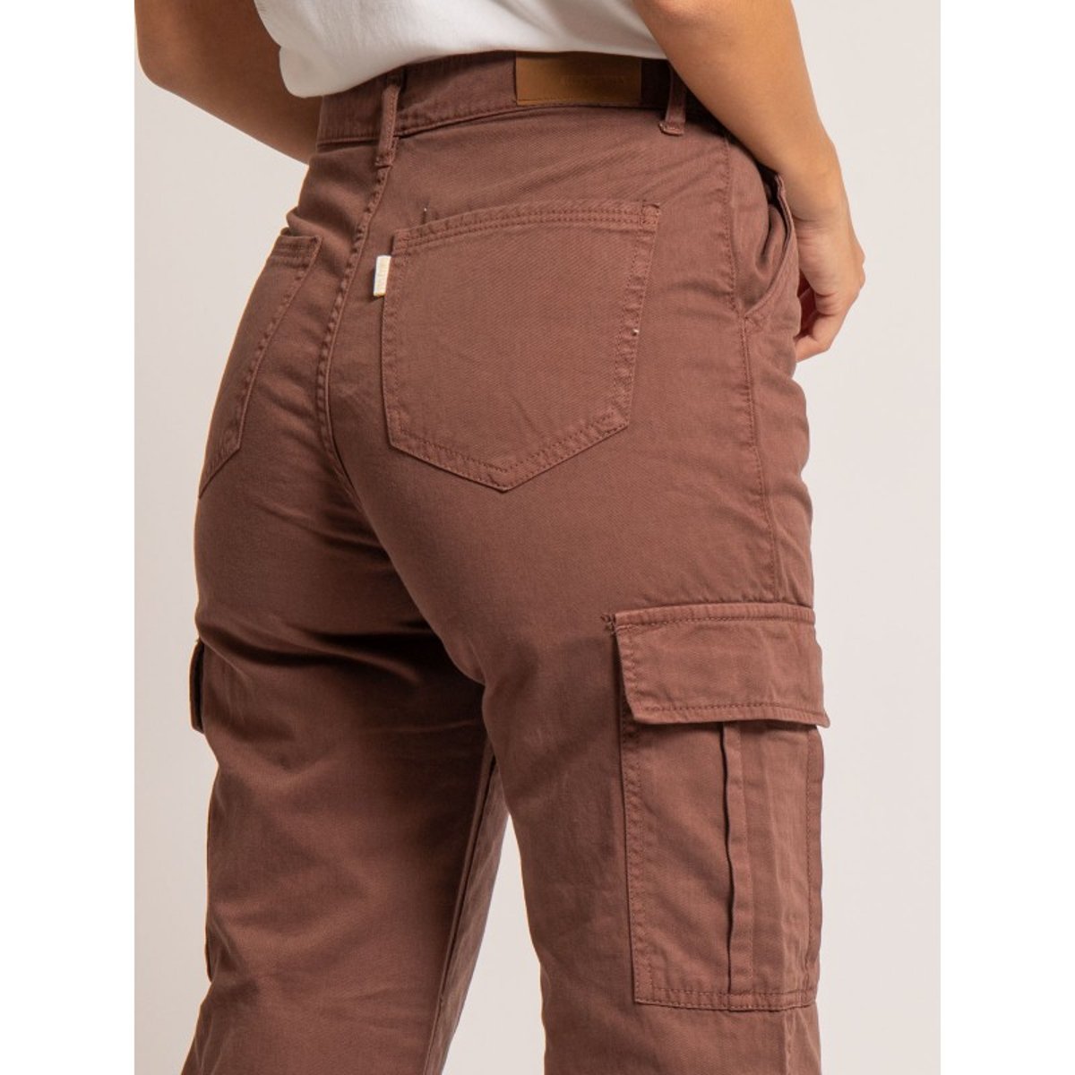 Pantalon Cargo Electra marron, DONA LISA