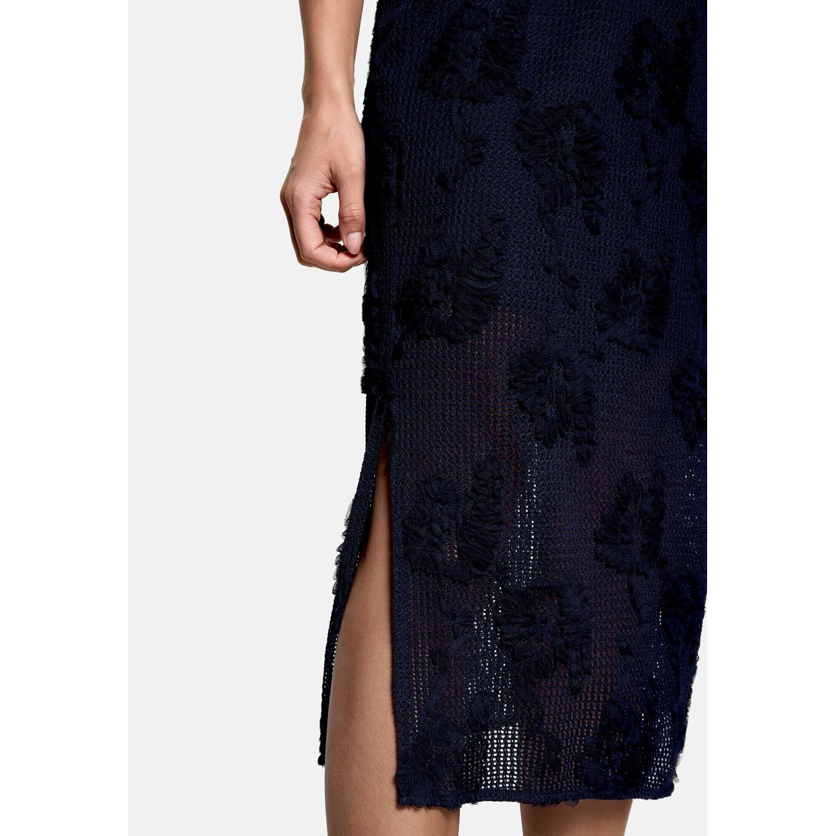 Jupe casual à taille élastique deep sky, ZERO