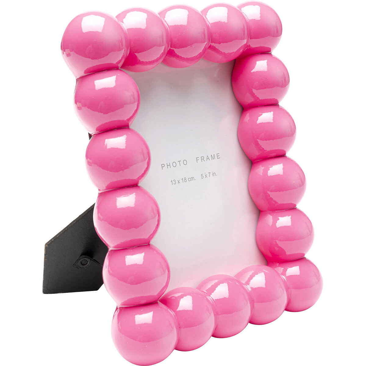 Cadre photo Bubble fuchsia 13x18cm bois de rose, KARE DESIGN