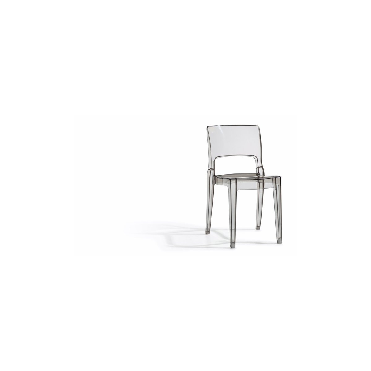 Chaise design empilable, ISY ANTISHOCK gris, SCAB DESIGN