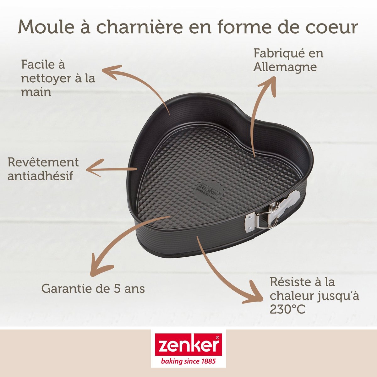 Lot de 2 moules à gâteaux 27/25 cm en acier SPÉCIAL CRÉATIVE noir, ZENKER