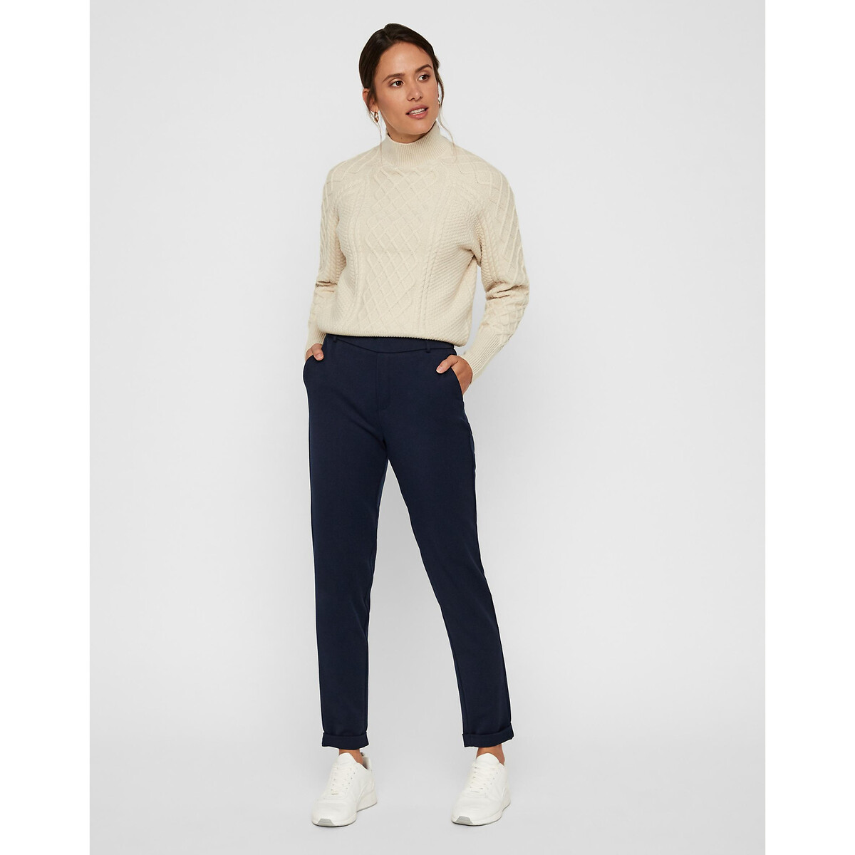Pantalon droit marine, VERO MODA