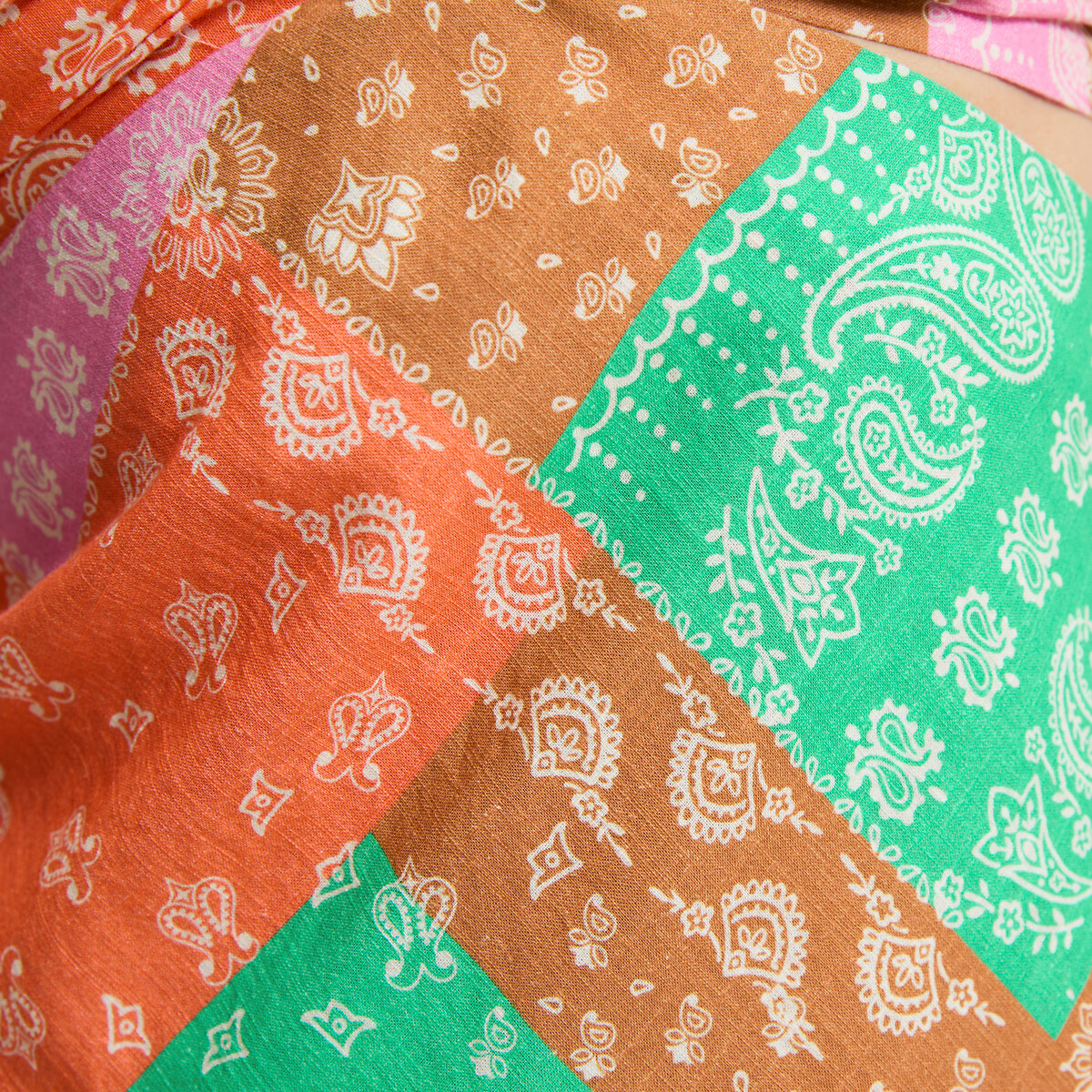 Bustierkleid mit Paisleyprint in Midilänge bunt bedruckt, LA REDOUTE COLLECTIONS
