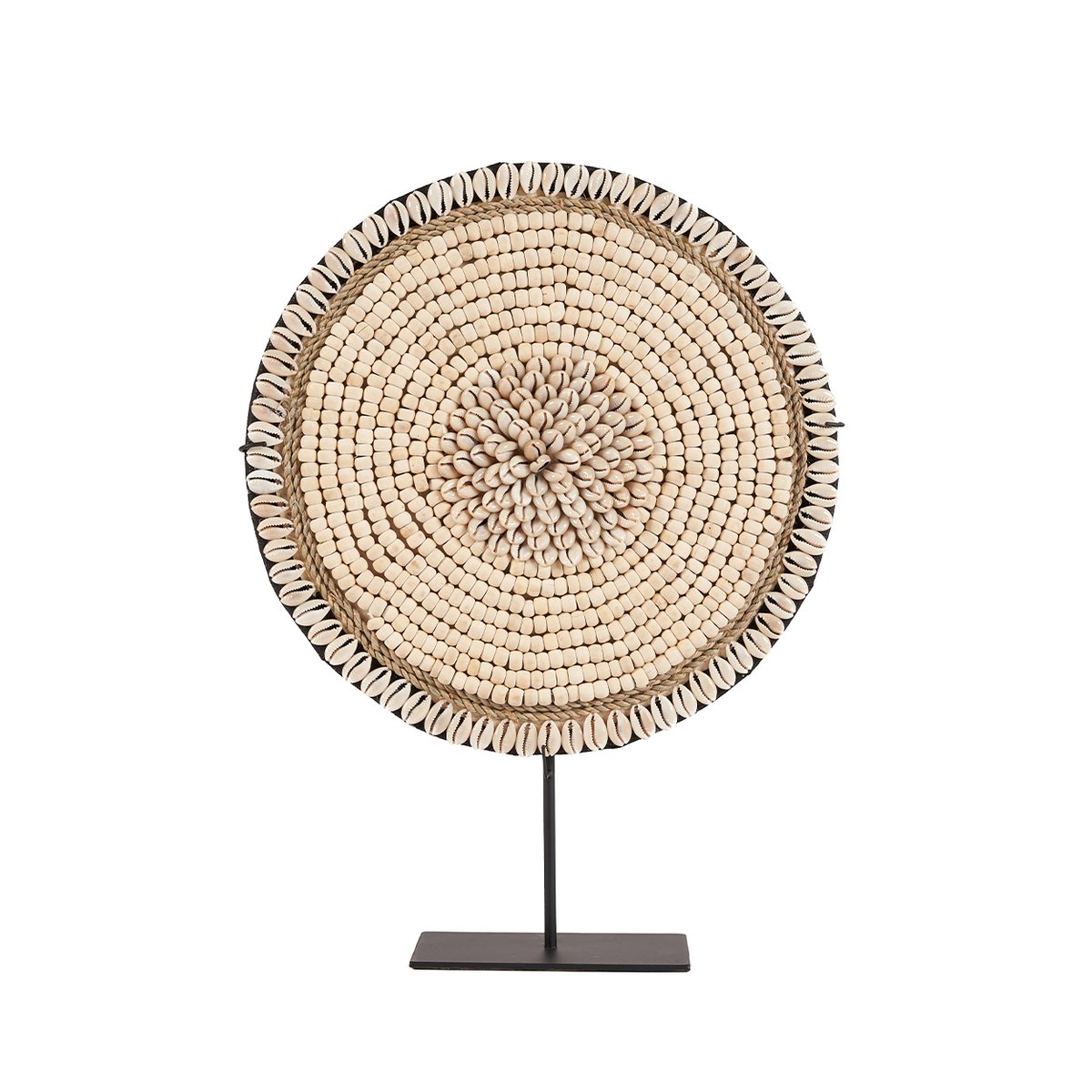 Objet décoratif en coquillagess MARTINIQUE blanc beige, BAZAR BIZAR