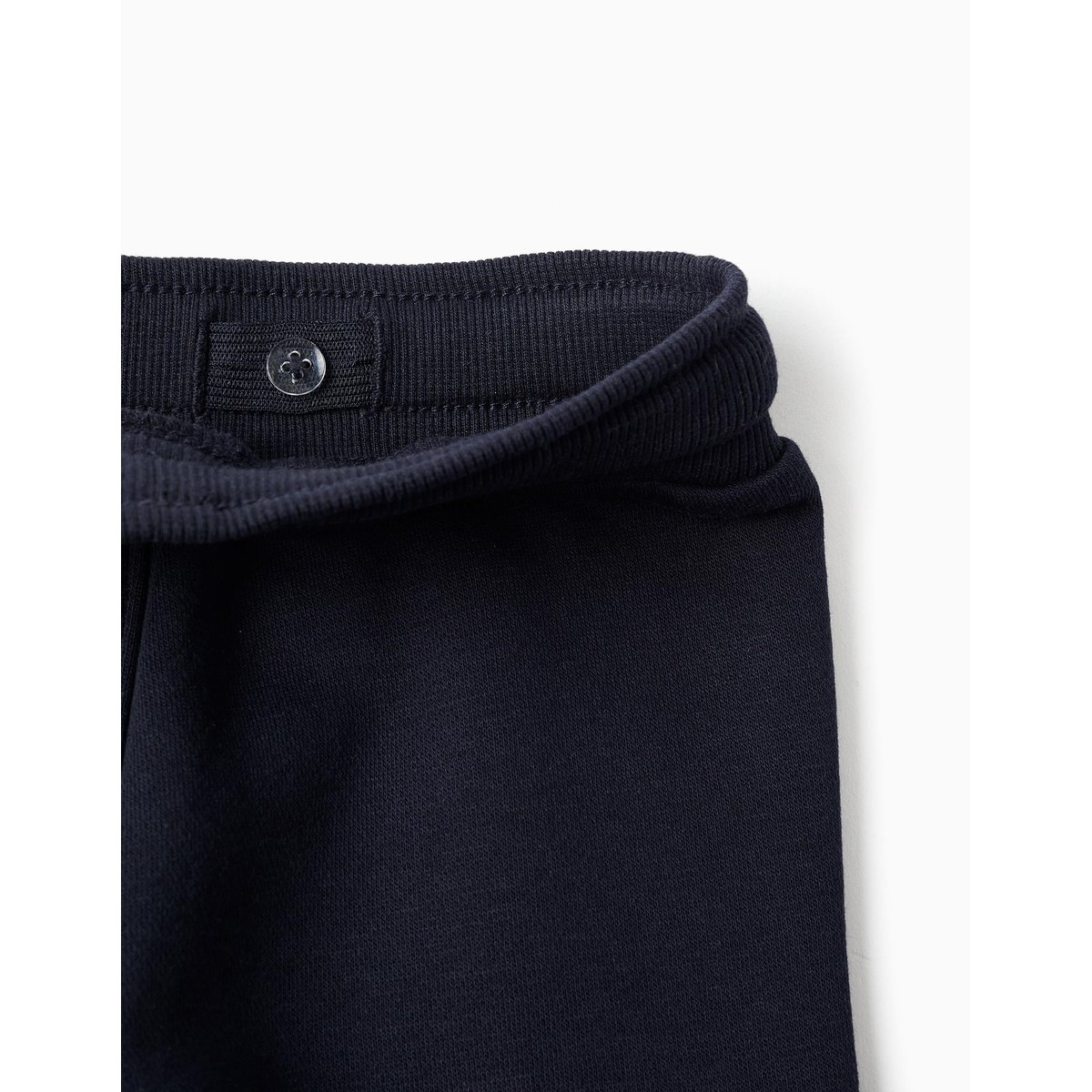 Pantalon de jogging en molleton avec doublure en coton peigné et poches cargo bleu foncé, ZIPPY