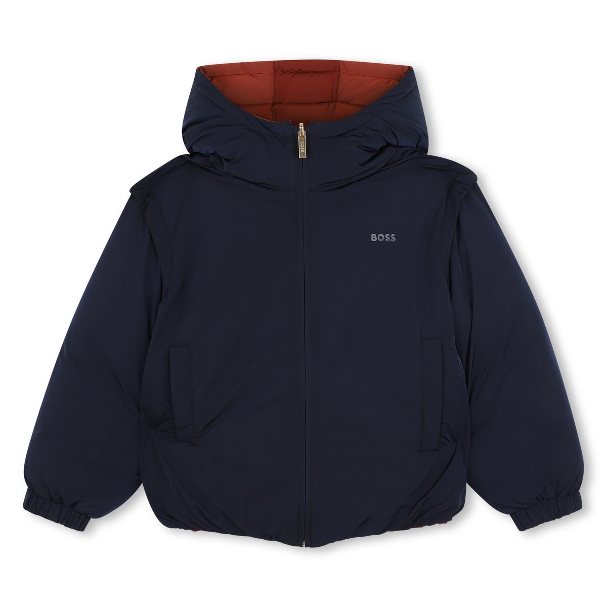 Doudoune réversible bleu cargo, BOSS KIDSWEAR