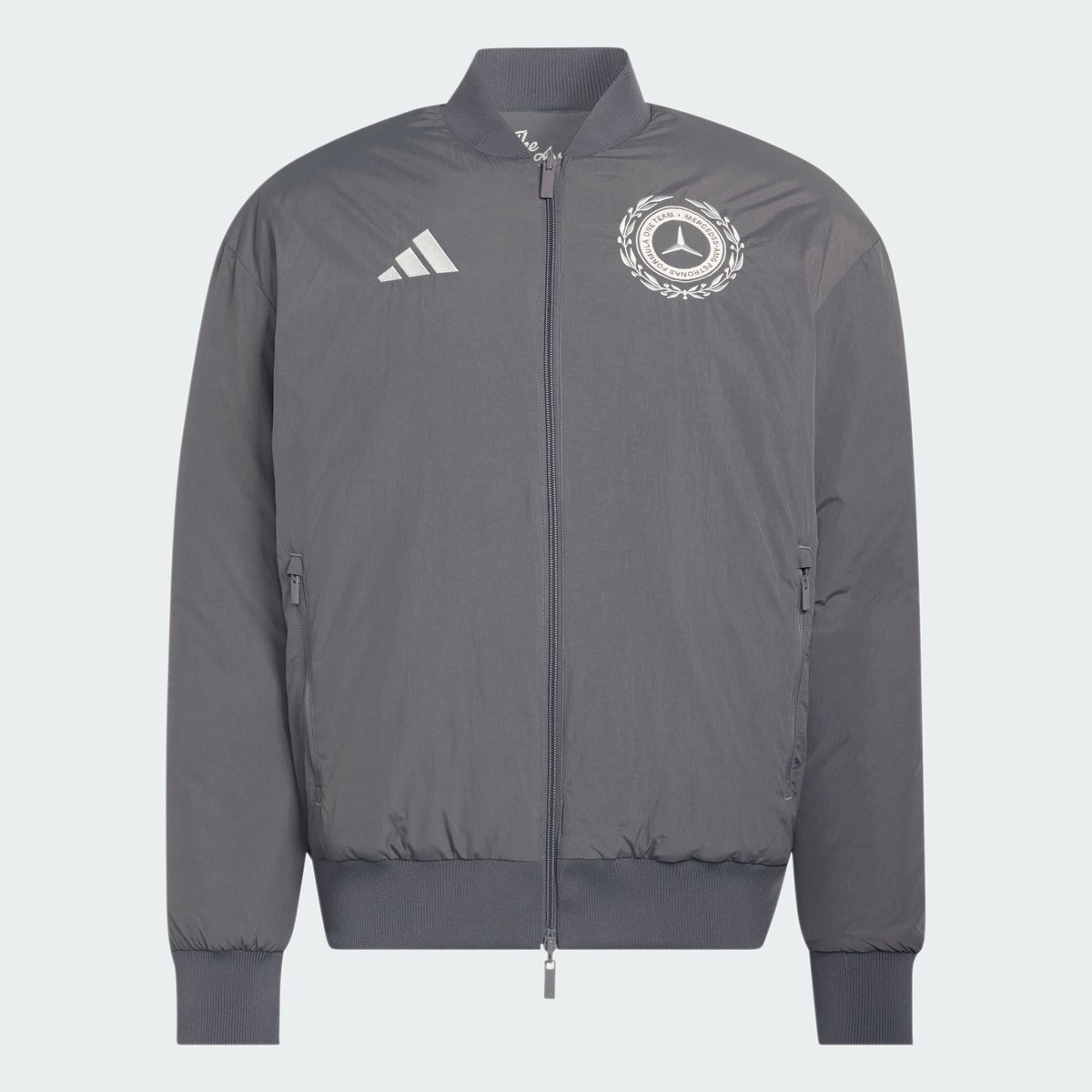 Veste Mercedes - Amg Petronas Formula 1 Team Silver Arrows Icon Hommes Veste Mercedes - Amg Petronas Formula 1 Team Silver Arrows Icon Hommes granite / off white, adidas Performance