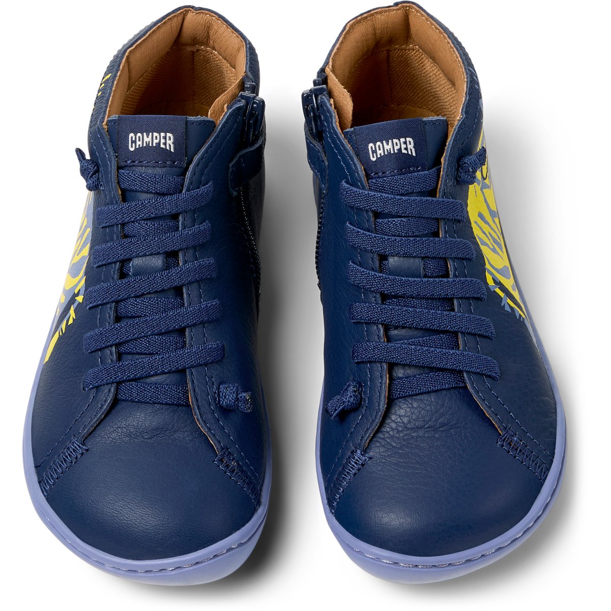 Baskets Peu Cami Smooth Leather bleu foncé, CAMPER