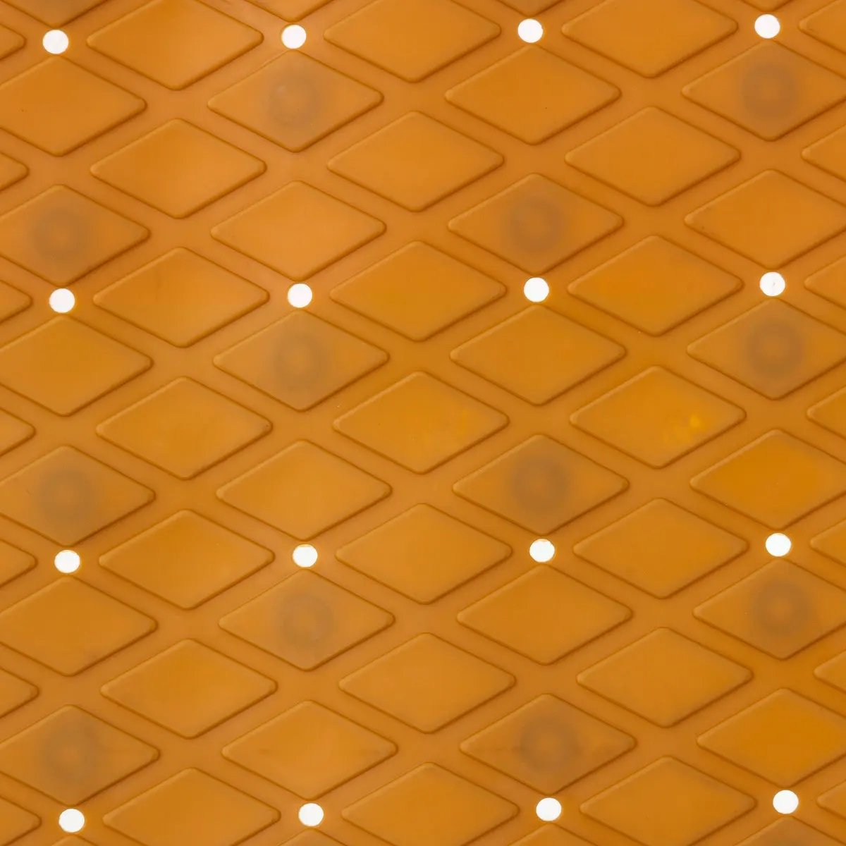 Tapis fond de baignoire 35 x 70 cm Colorama moutarde jaune, EDEN