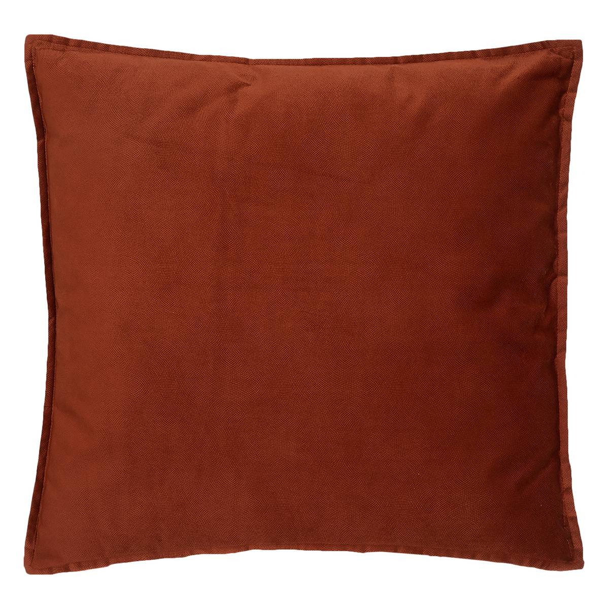 Coussin déhoussable LILOU rose terracotta, ATMOSPHERA