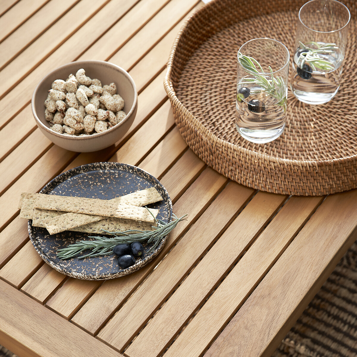 Vesperie Round Rattan Tray natural rattan, AM.PM