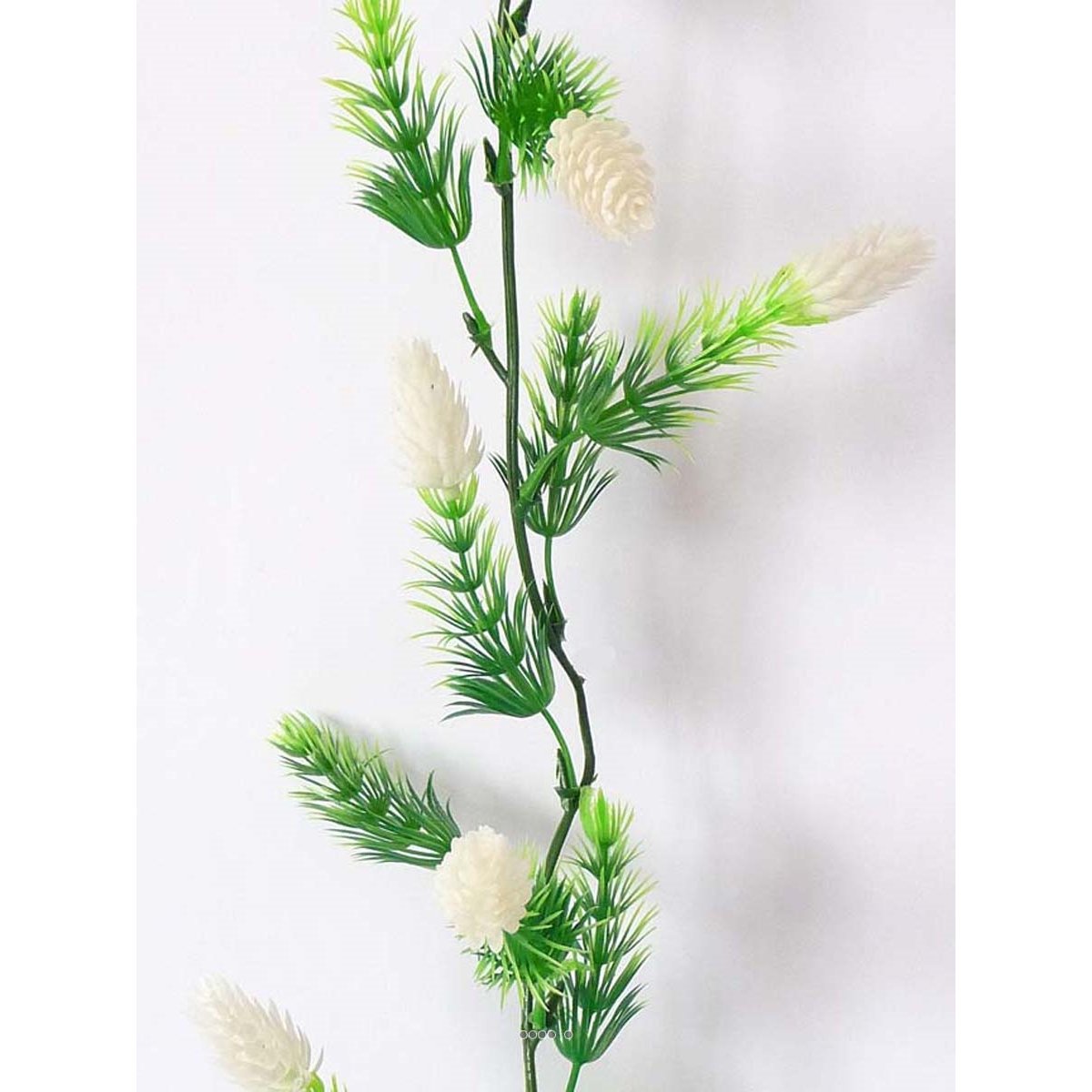 Guirlande de 30 pommes de pin artificielles blanc neige, ARTIFICIELLES
