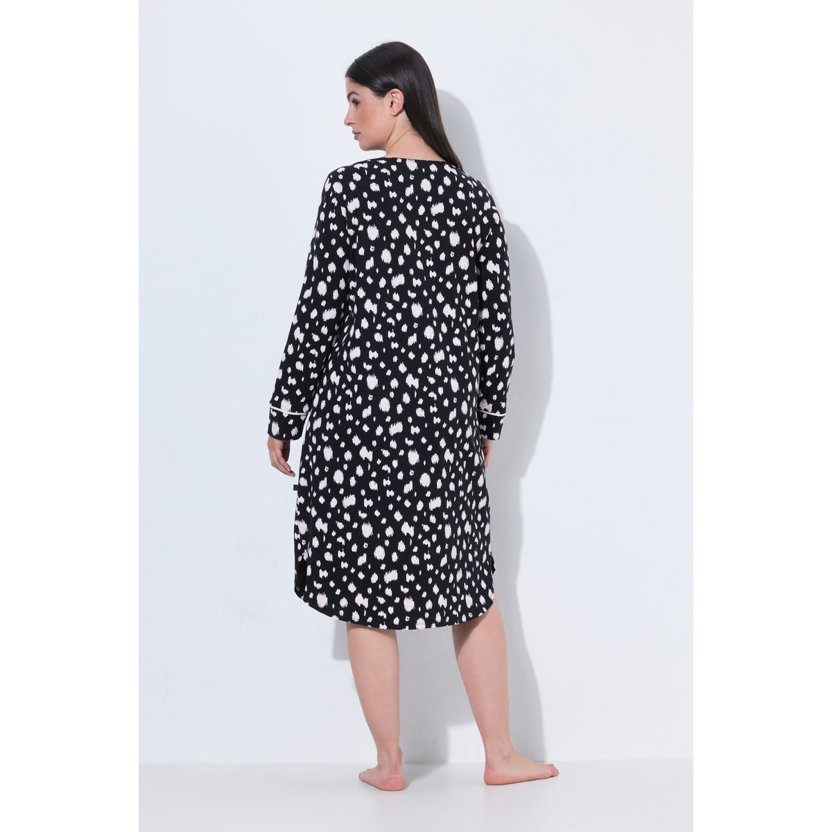 Lot de 2 chemises de nuit / grands T-shirts noir, ULLA POPKEN
