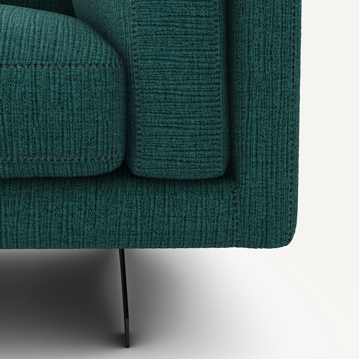 2-Sitzer-Sofa aus meliertem Stoff, CÉSAR dunkelgrün, AM.PM