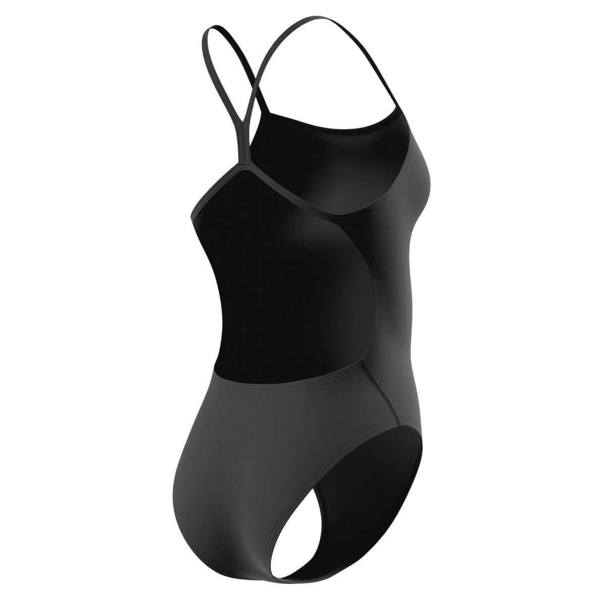 Maillot de bain 1 pièce uni à bretelles fines TEAM ENDURACEX noir, SPEEDO