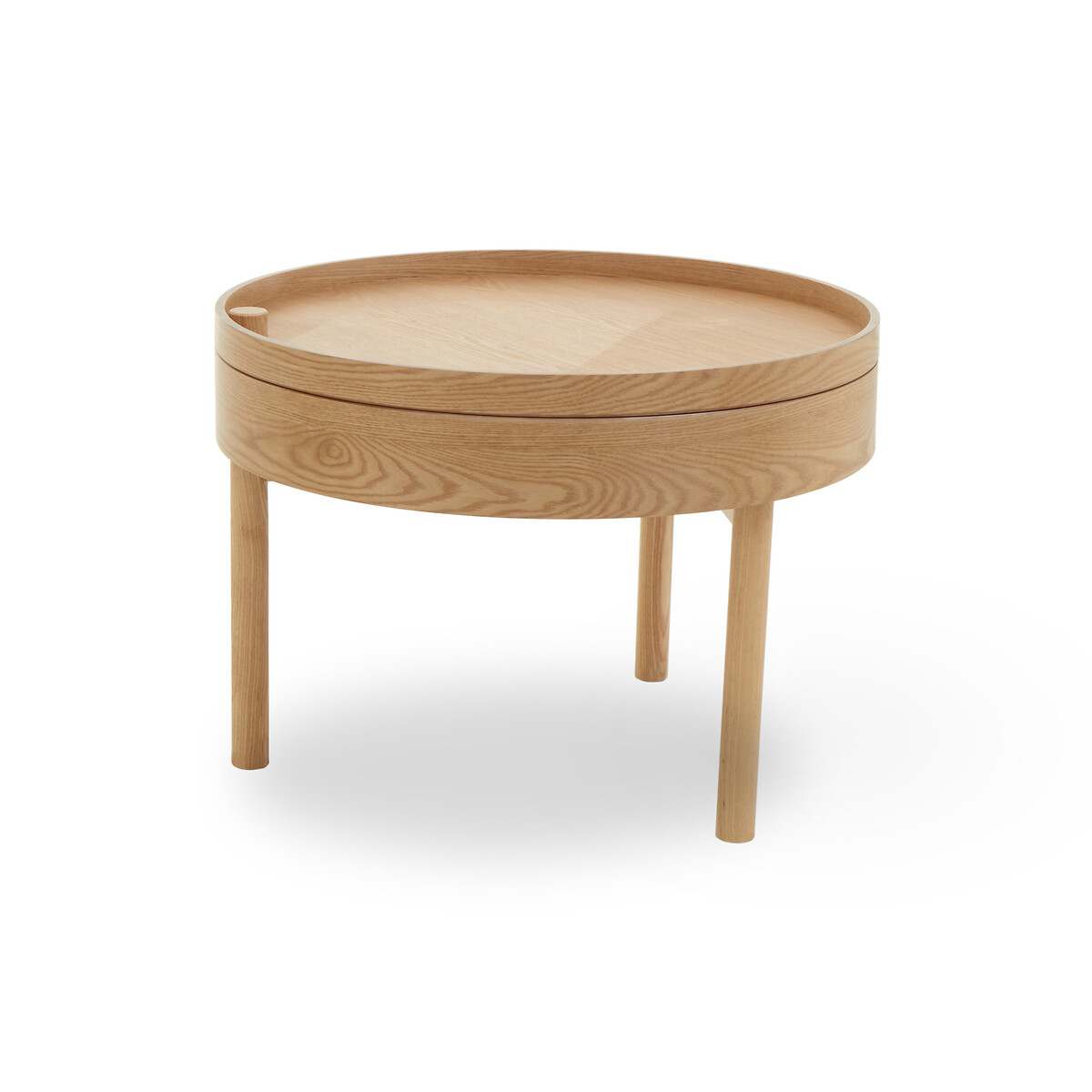 Scandi Wood Storage Side Table natural, SO'HOME