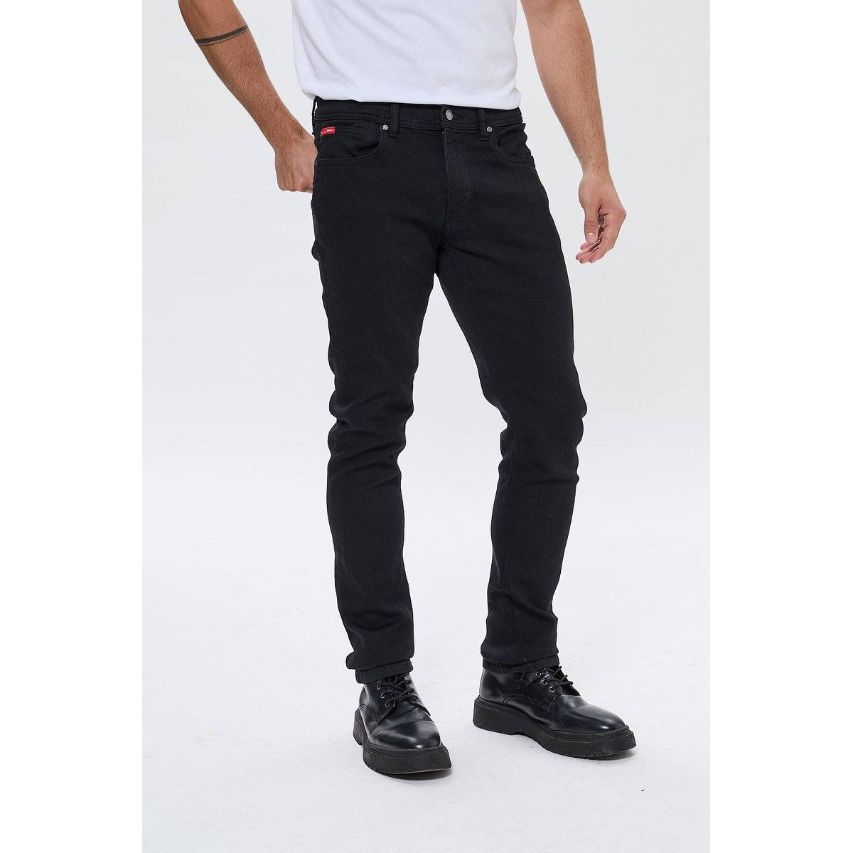 Jean coton straight STRAIGHT JORDY black black, LEE COOPER