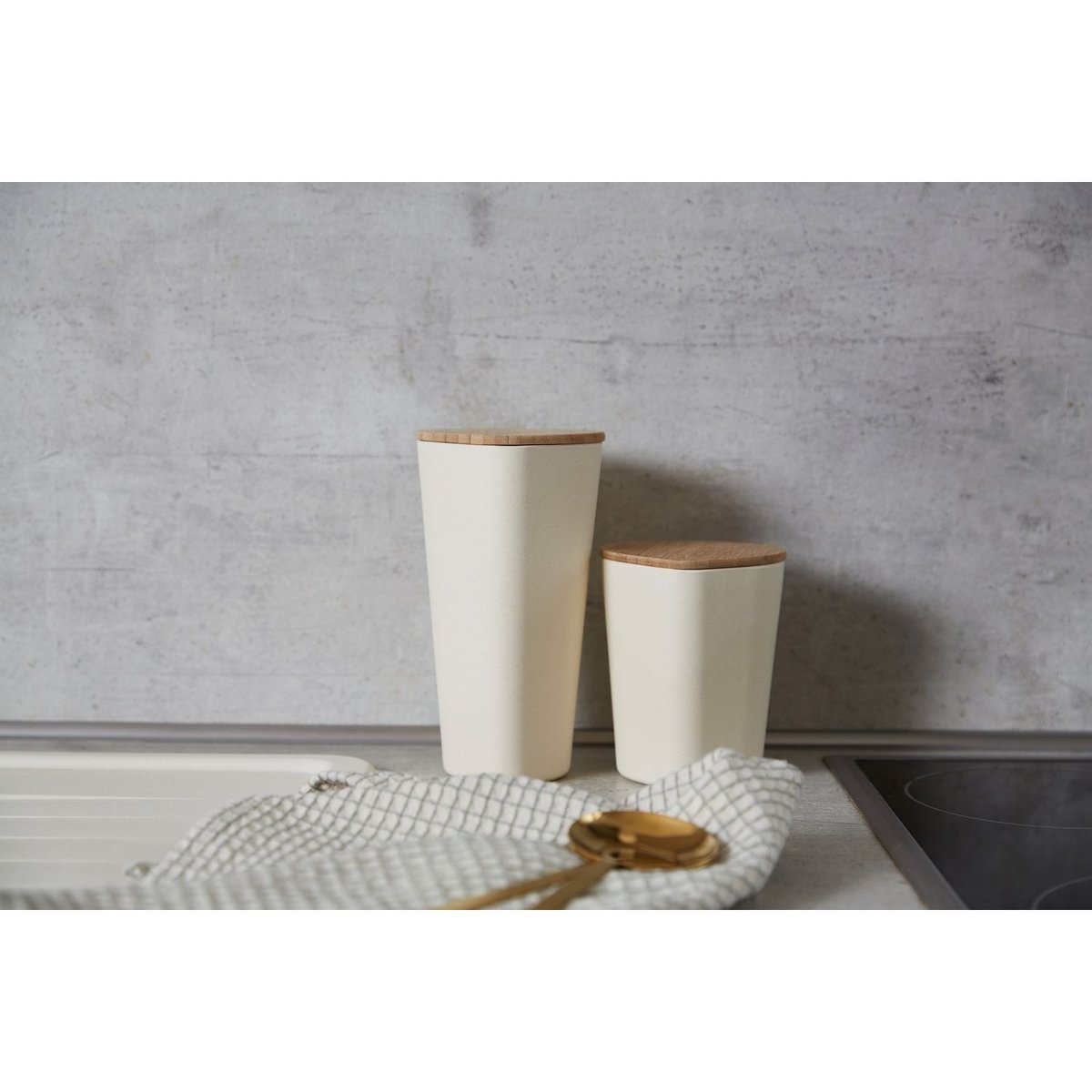 Boîte De Conservation Aliment Scandi Derry beige, WENKO
