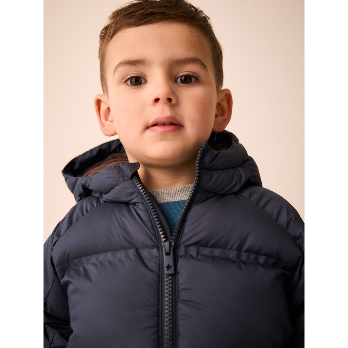 Manteau matelassé bleu marine, NEXT