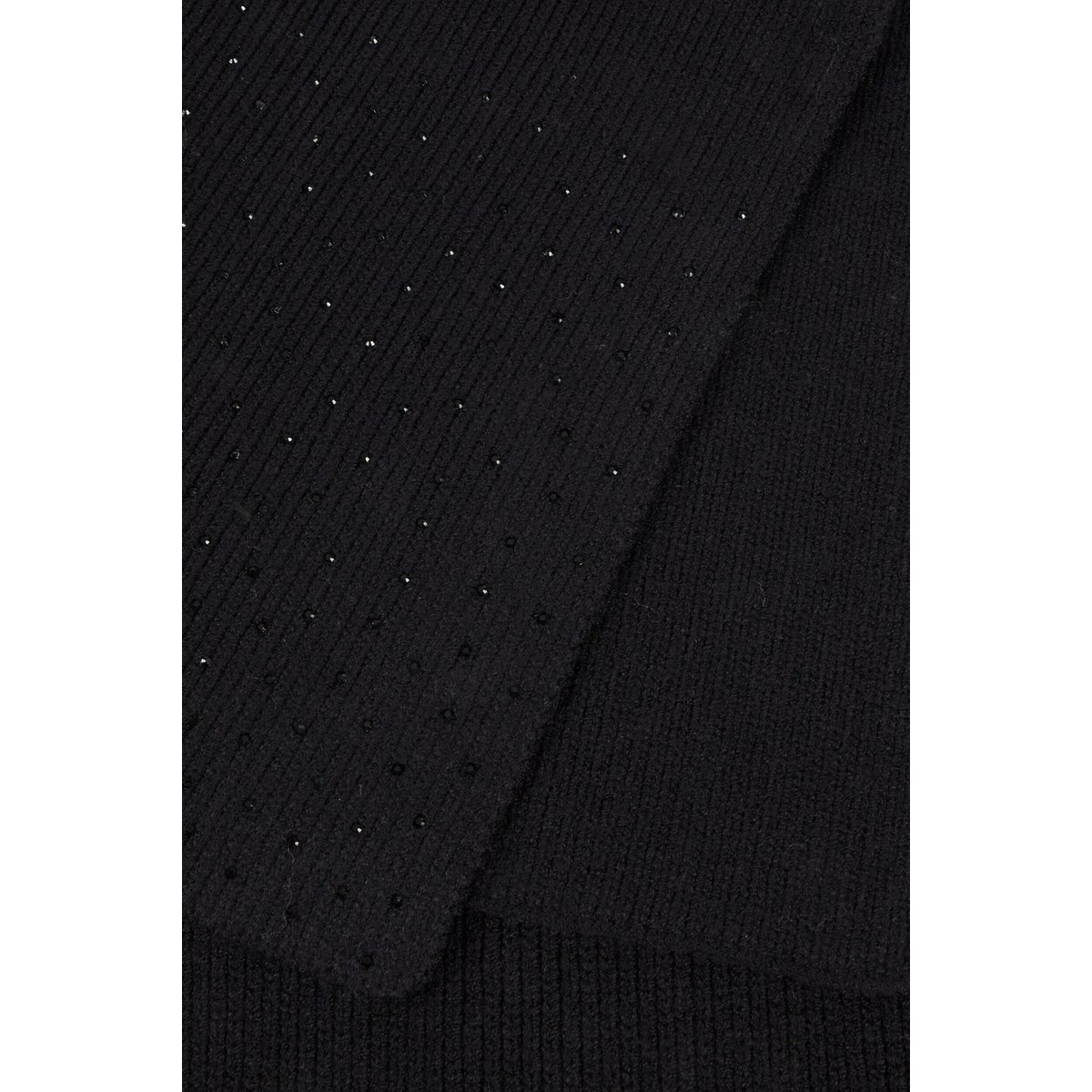 Écharpe avec strass noir, MORGAN