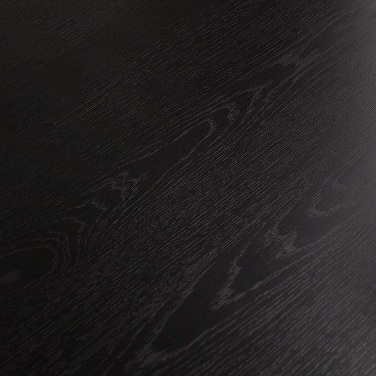Table repas 110cm avec allonge chêne noir, ZAGO