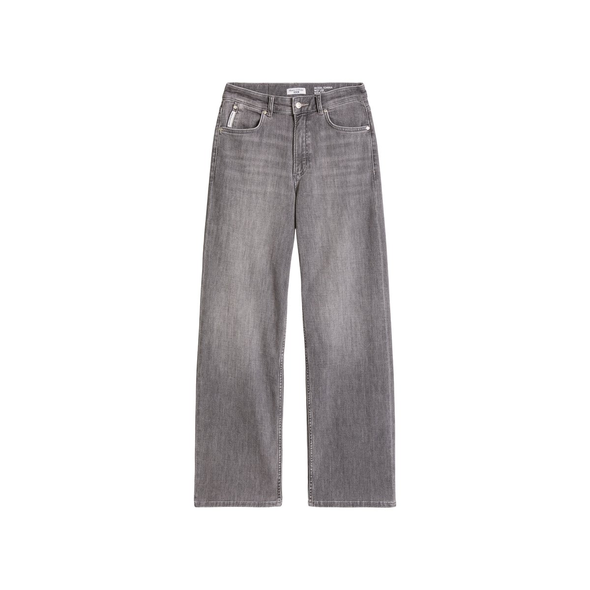 Jeans modèle Tomma wide en coton bio extensible gris, MARC O’POLO DENIM
