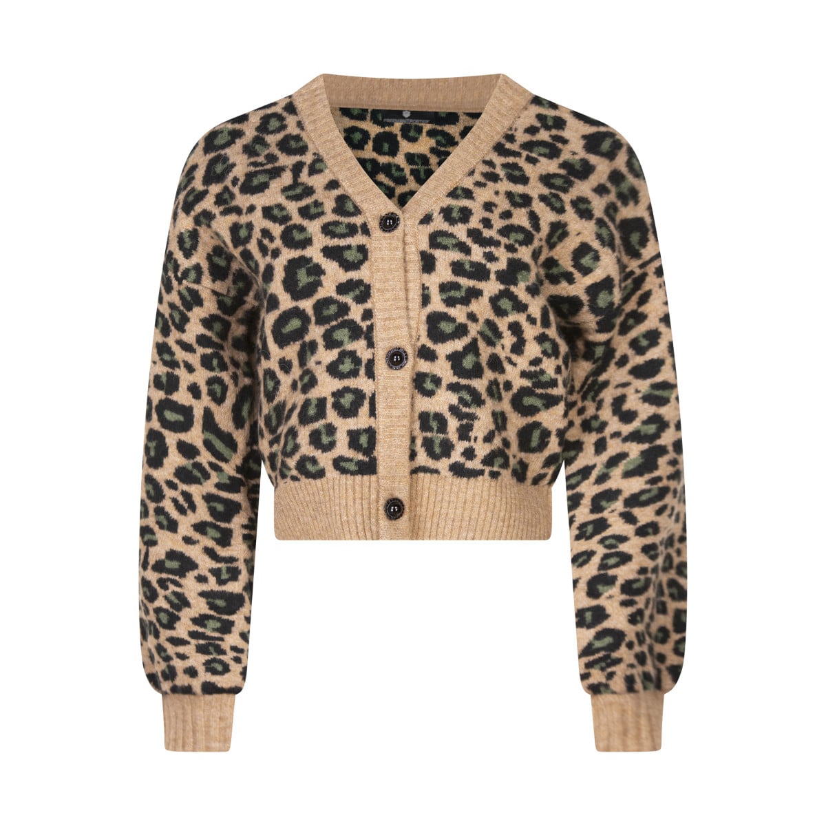 Cardigan léopard ajustée marron, FREEMAN T. PORTER