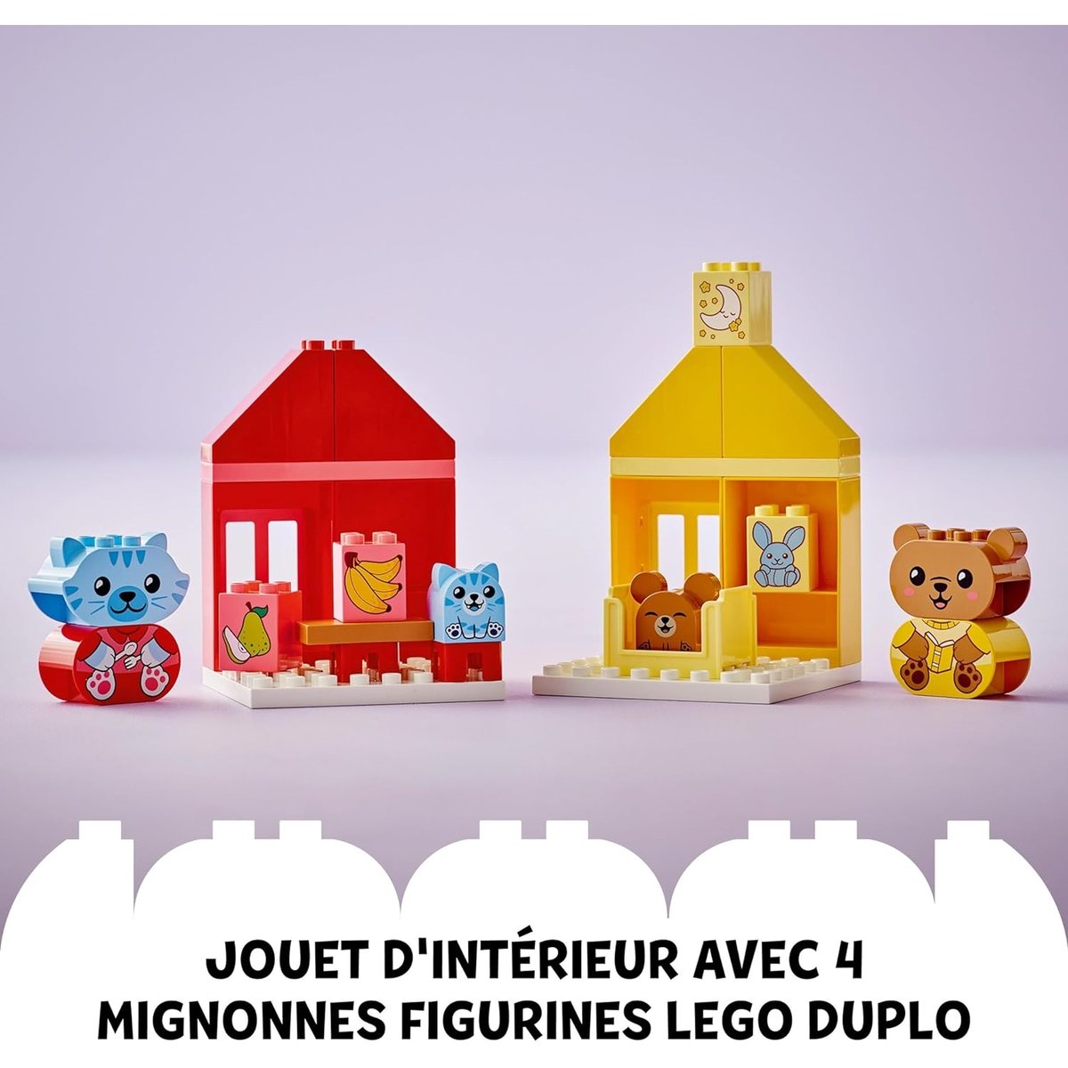 LEGO DUPLO - Mes rituels quotidiens : Le repas et le coucher (10414) - Jouet éducatif pour tout-petits multicolore, LEGO