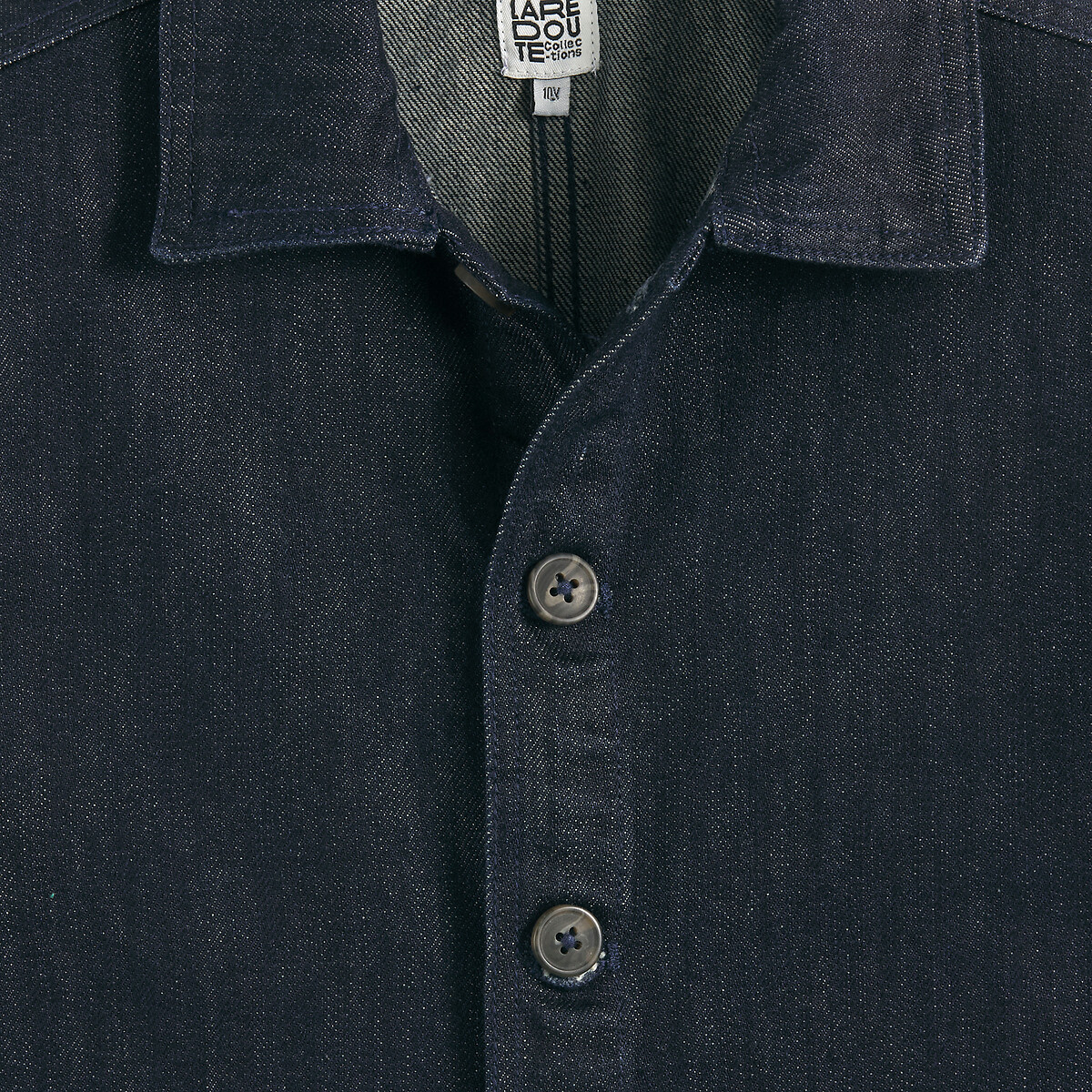 Veste esprit worker en coton bleu brut, LA REDOUTE COLLECTIONS