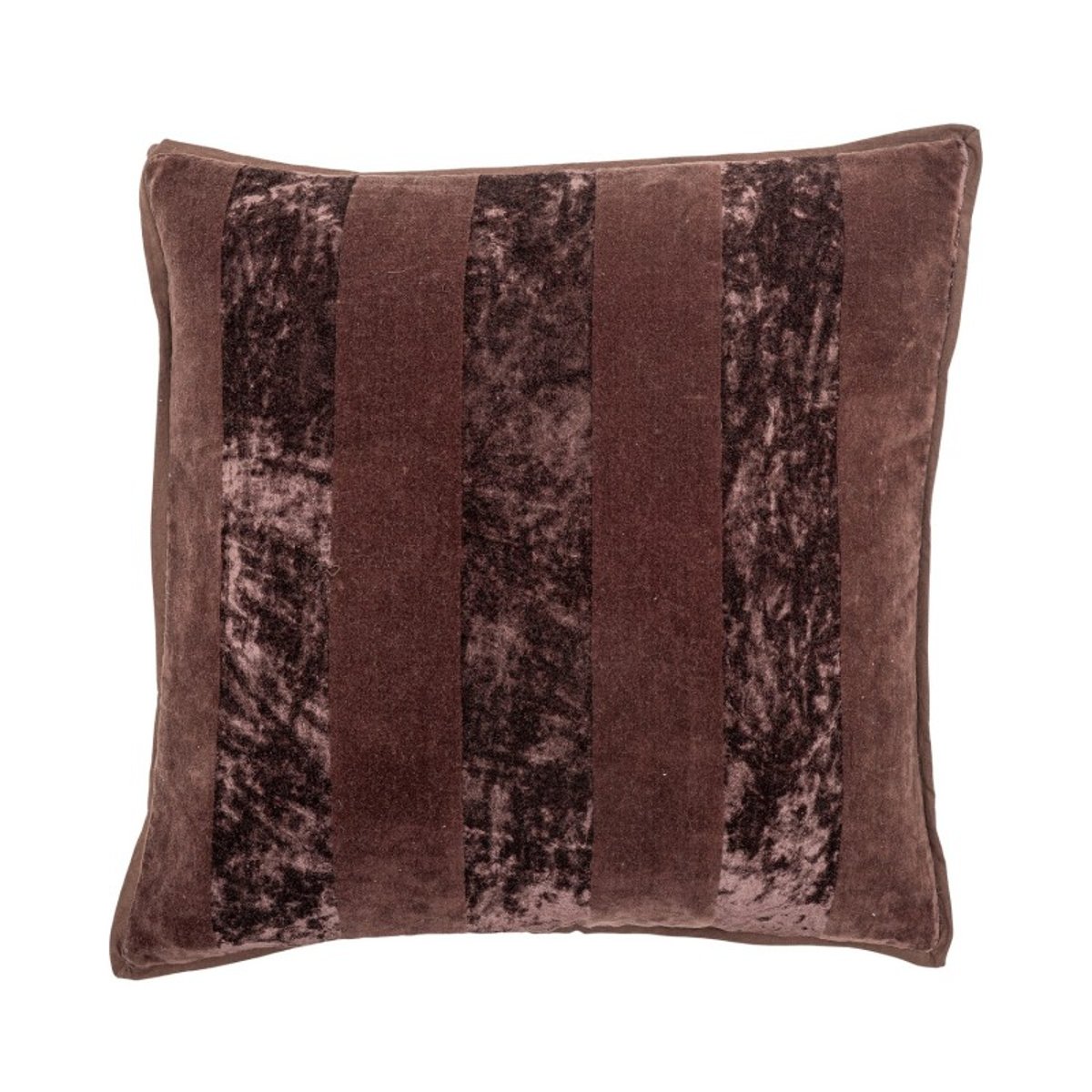 Coussin décoratif velours  Kosar brun, BLOOMINGVILLE