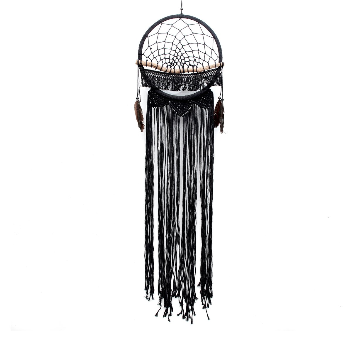 Rêveur en Bois MACRAME noir, BAZAR BIZAR