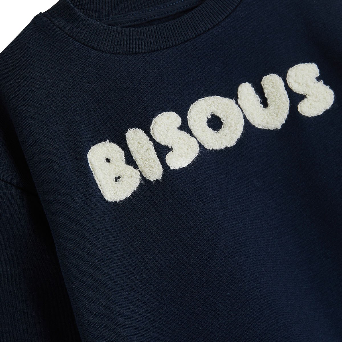 Sweat en molleton Bisous bleu, PETIT BEGUIN