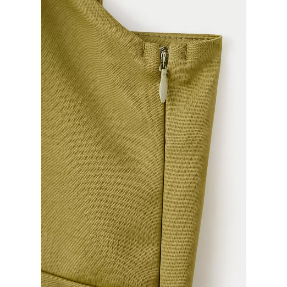 Robe à col en V avec fines bretelles citron vert, MANGO TEEN