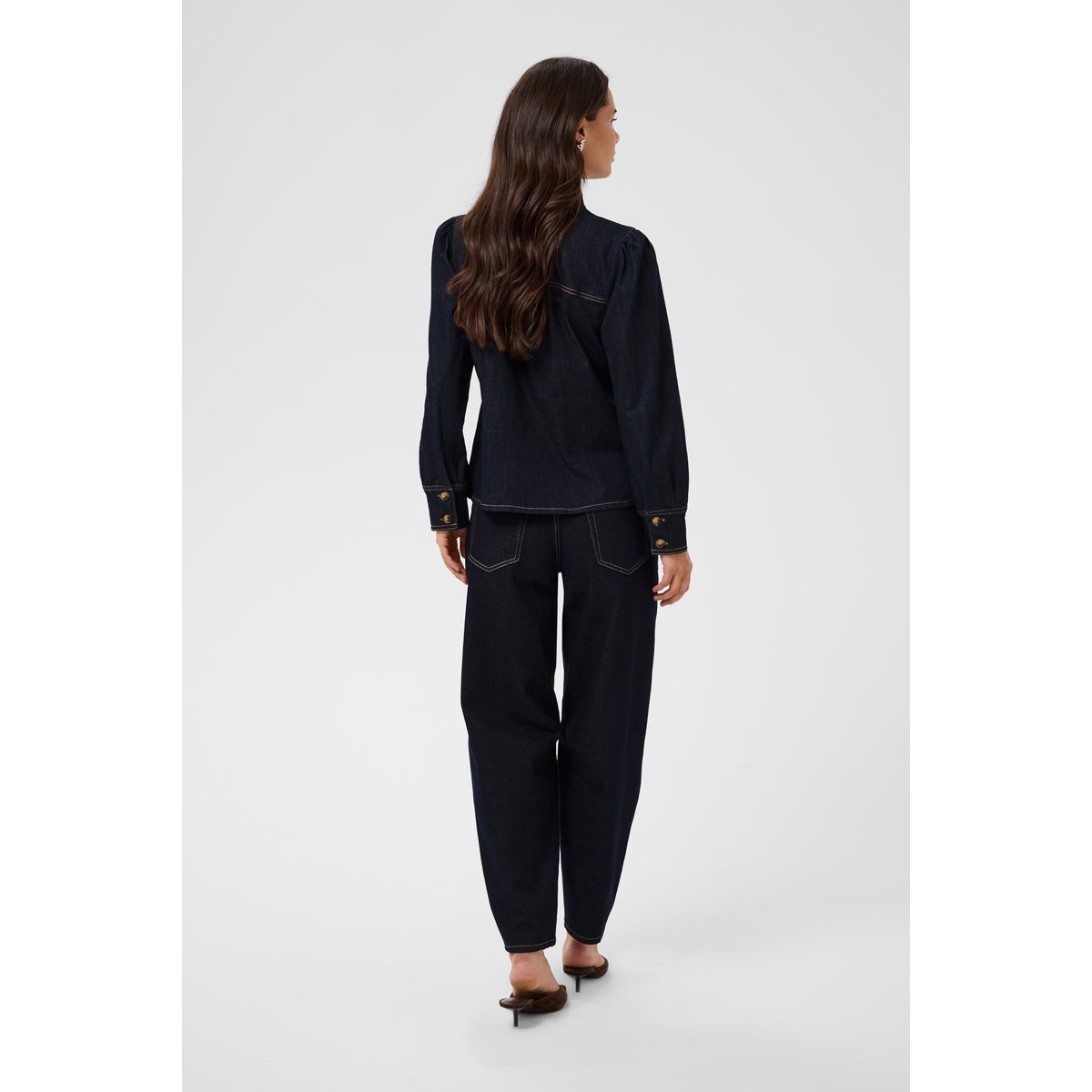 Chemise en jean bleu raw blue denim, KAFFE