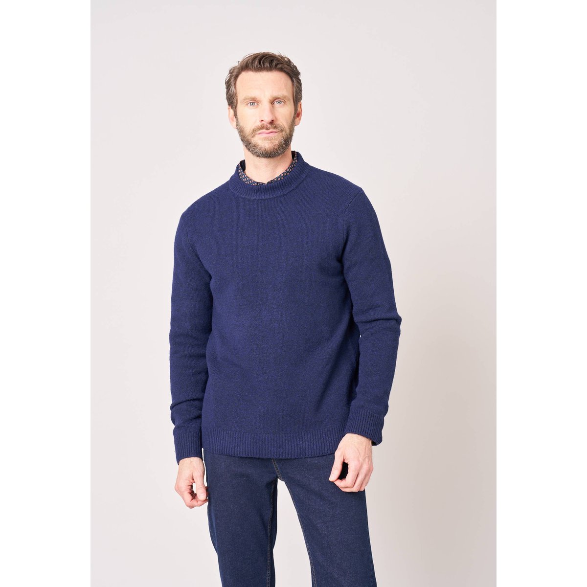 Pull uni pour homme OSTILIO navy, DEELUXE