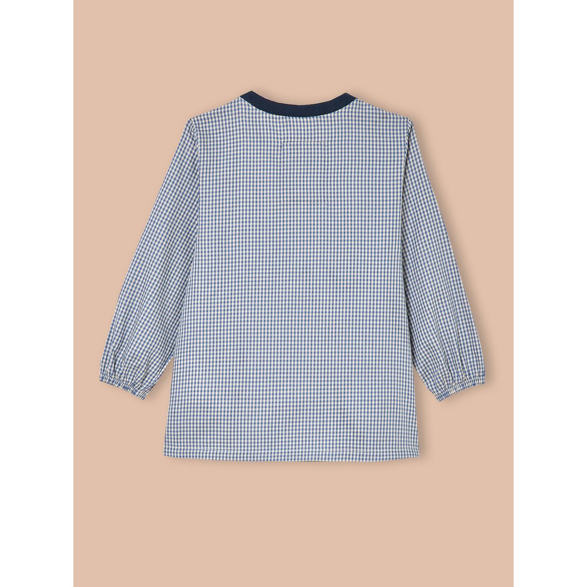 Tablier Vichy bleu, CYRILLUS