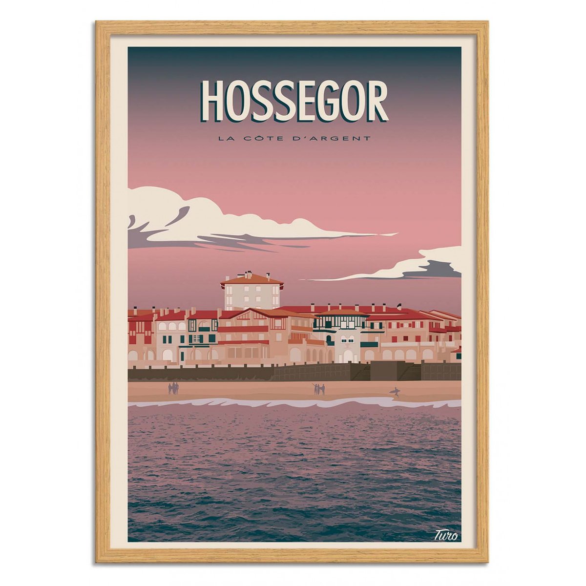 Affiche d'art - Hossegor - Turo Memories Studio affiche d'art, WALL EDITIONS