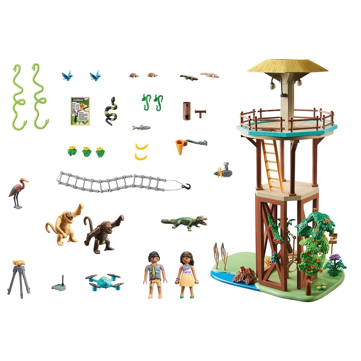 Tour de recherche avec boussole multicolore, PLAYMOBIL