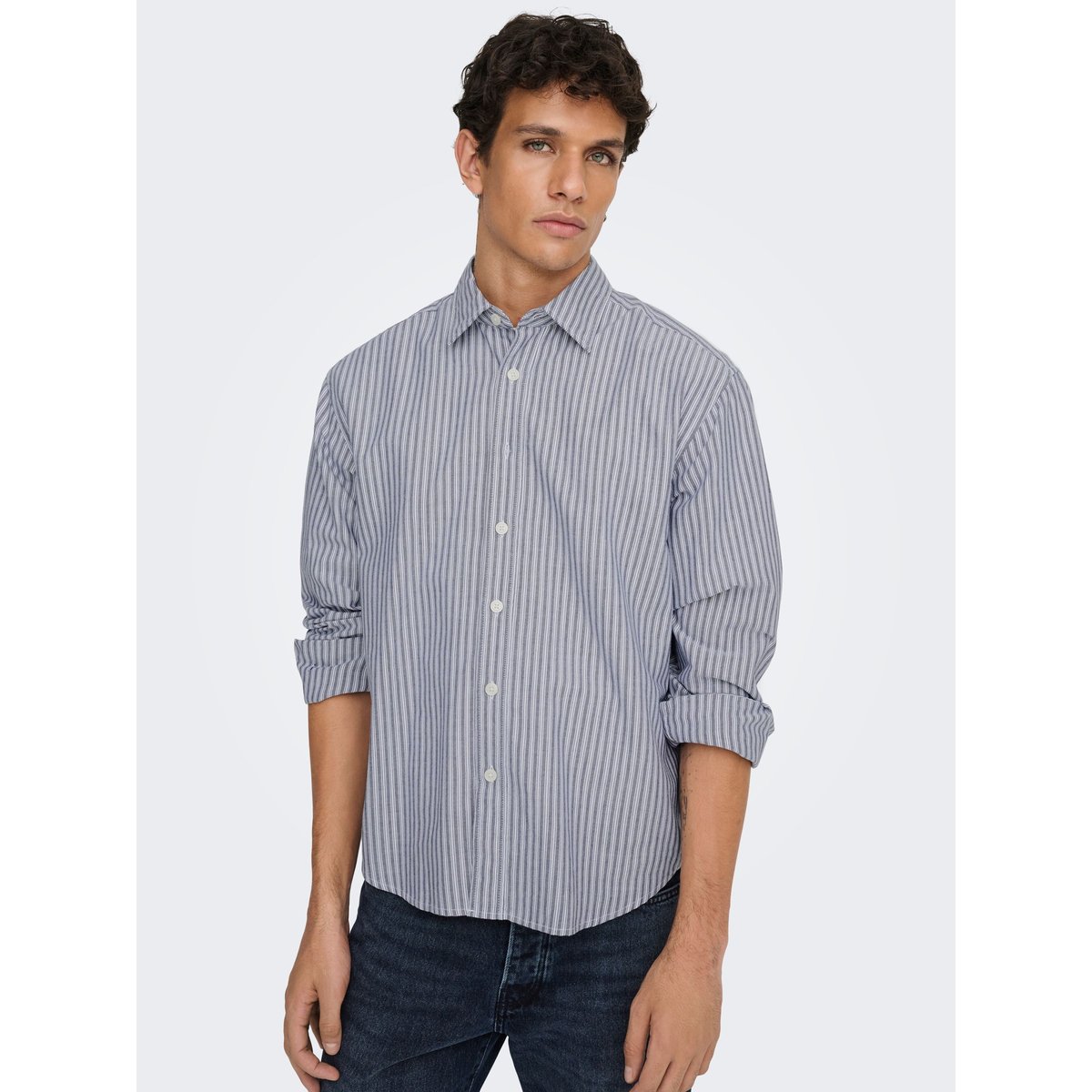 Chemise Oxford peacoat, ONLY & SONS