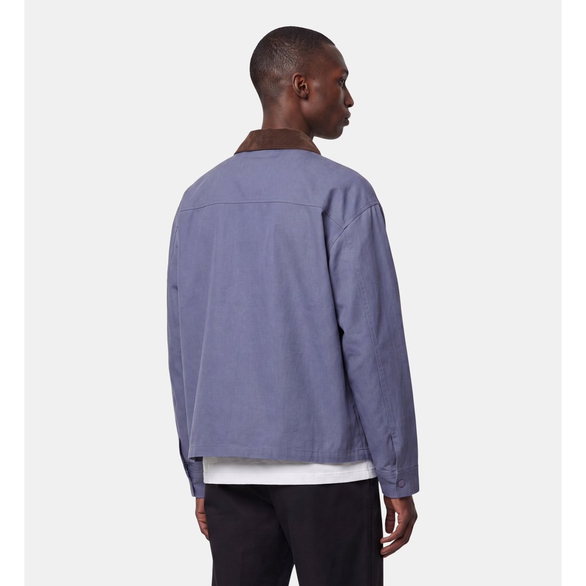 Blouson droit rarbo en coton déperlant bleu nuit, GALERIES LAFAYETTE