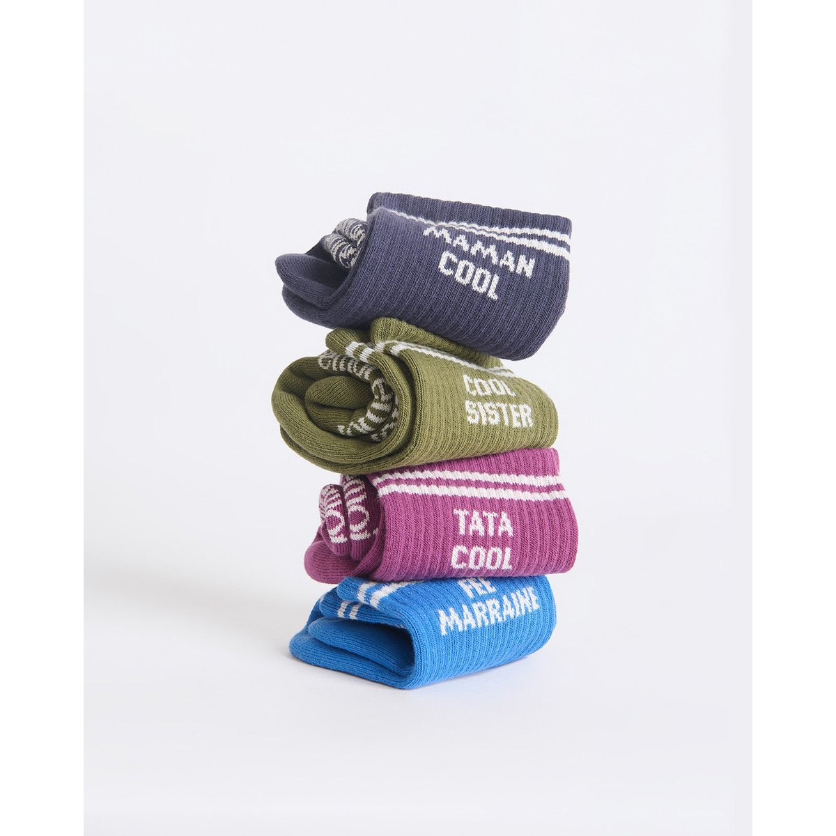 Chaussettes Tata cool violet plum, EMOI EMOI